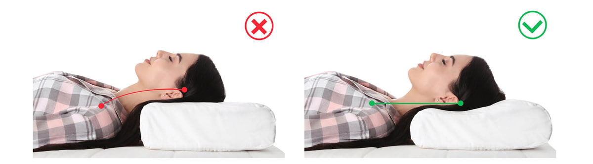 Ergonomisches Kissen bei Nackenschmerzen ergonomischeskissen-rueckenschmerzen-matratze