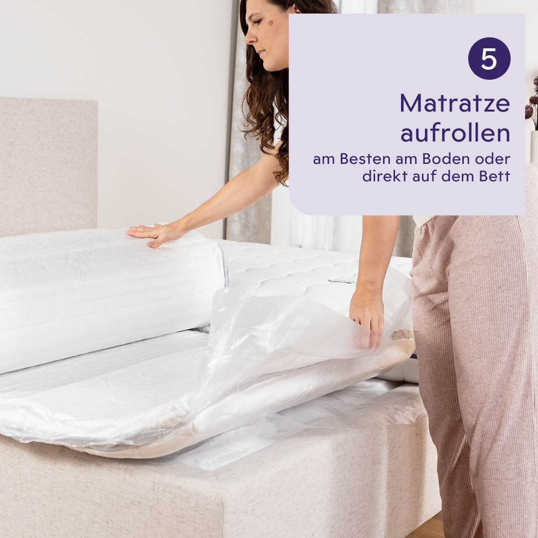 Auspacken der Matratze Schritt 4 auspacken-der-matratze-trauemeland-schritt04