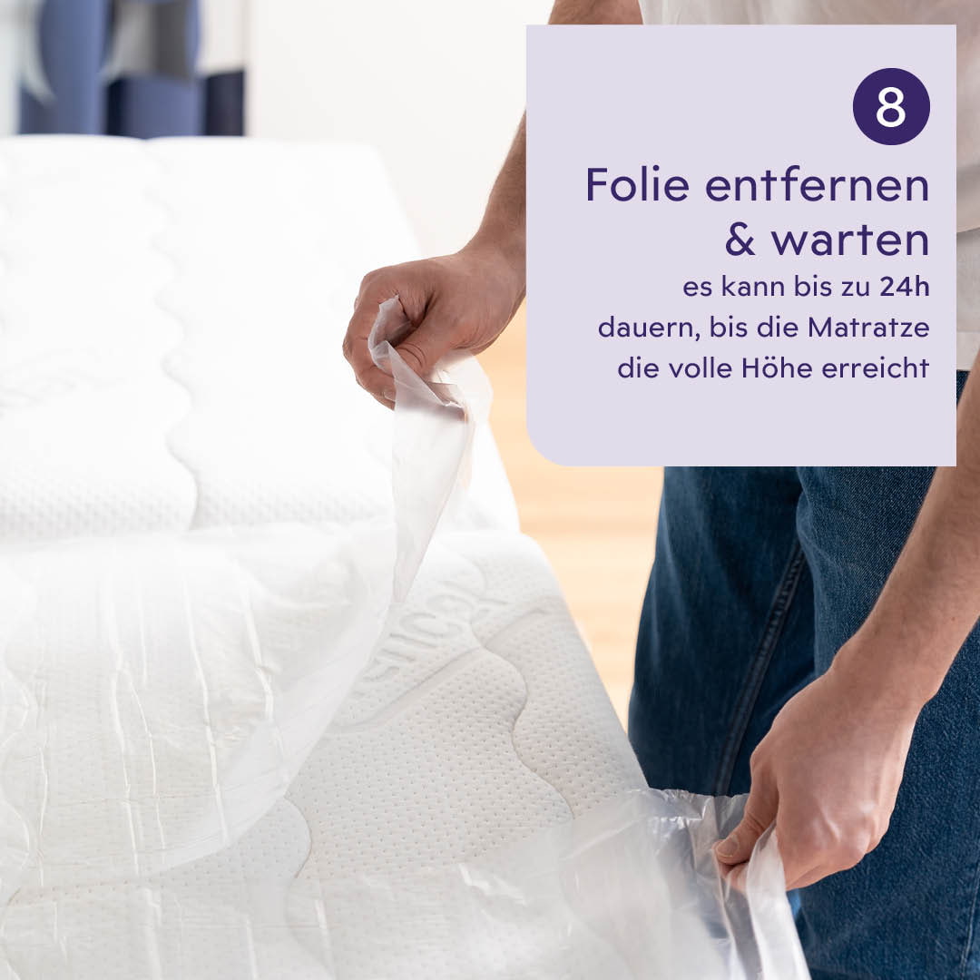 Auspacken der Matratze Schritt 6 auspacken-der-matratze-trauemeland-schritt6