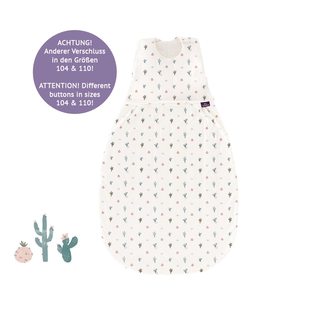 LIEBMICH Schlafsack im Design Kaktusliebe in Größe 110