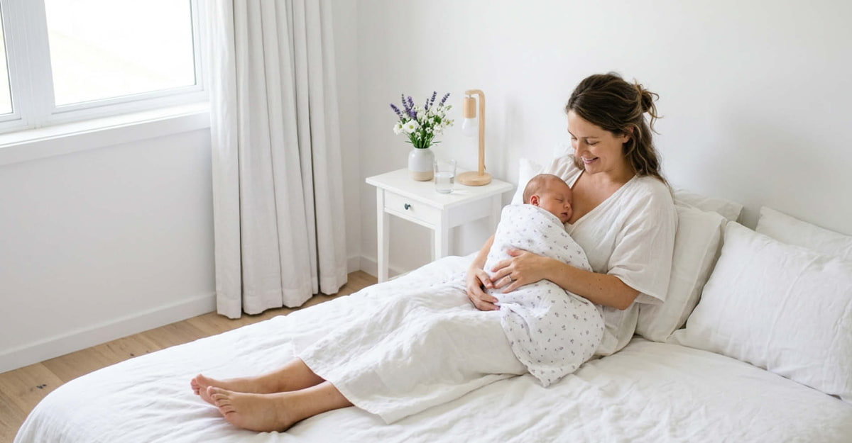 Wochenbett Mutter mit Baby traeumeland-wochenbett-mutter-baby-schlafzimmer