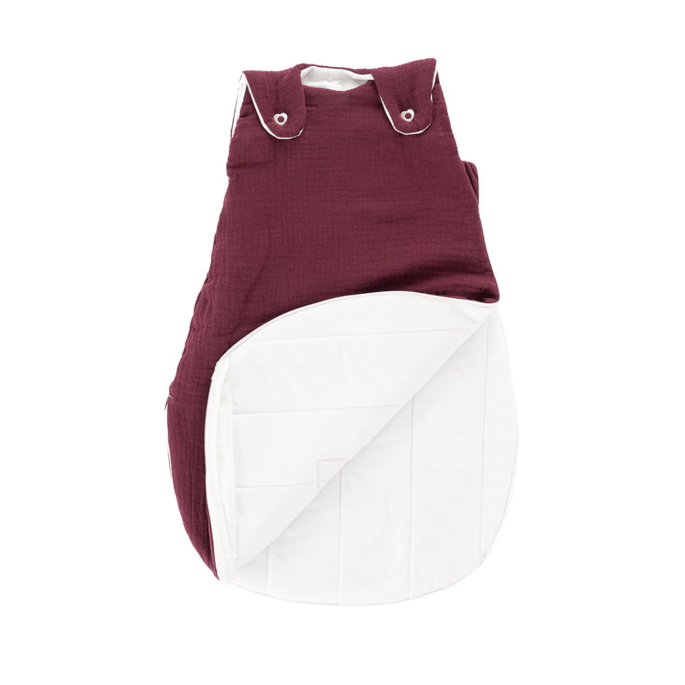 Schlafsack beerenrot Rundumöffnung