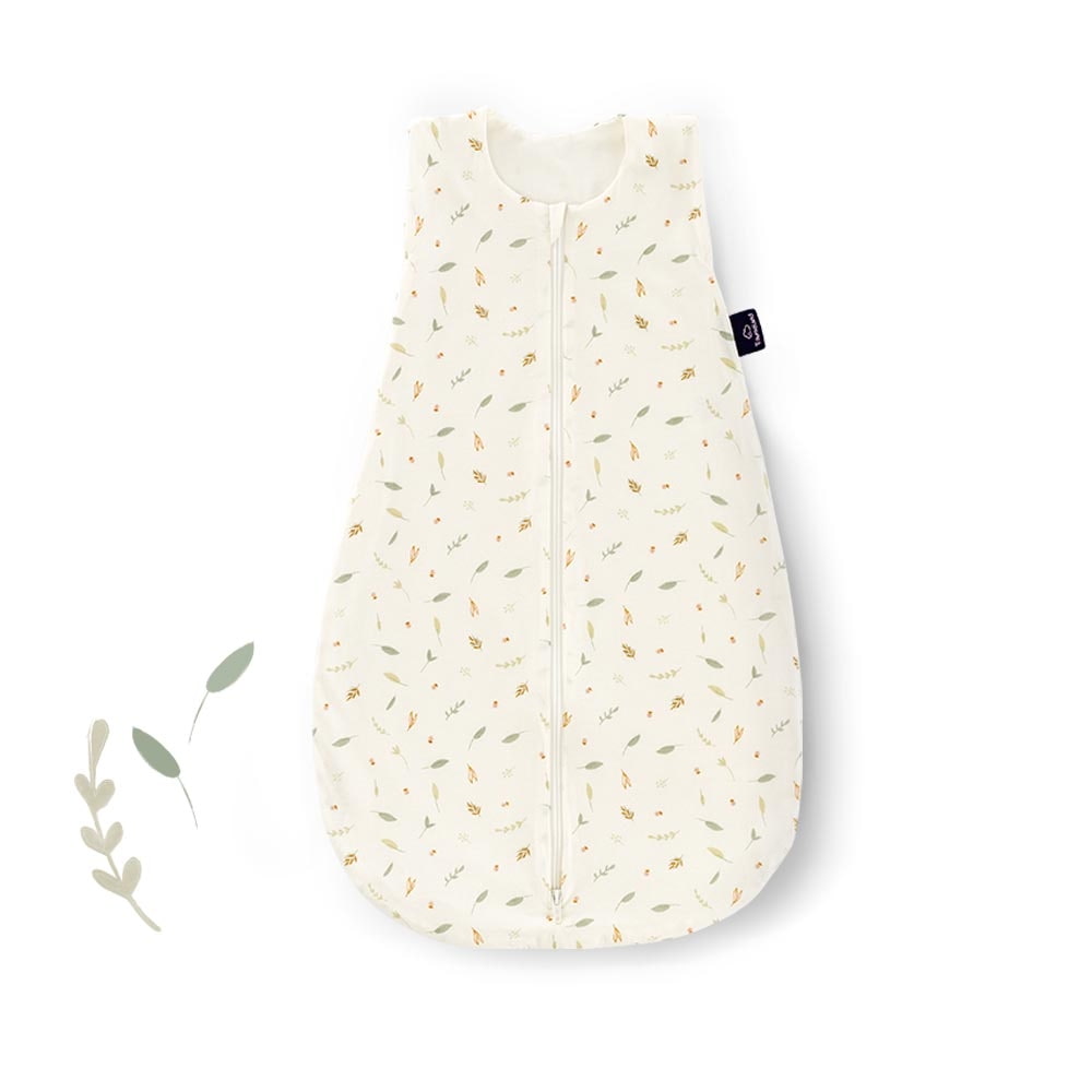 Sommer-Schlafsack Baumwoll-Jersey Naturlieb grün