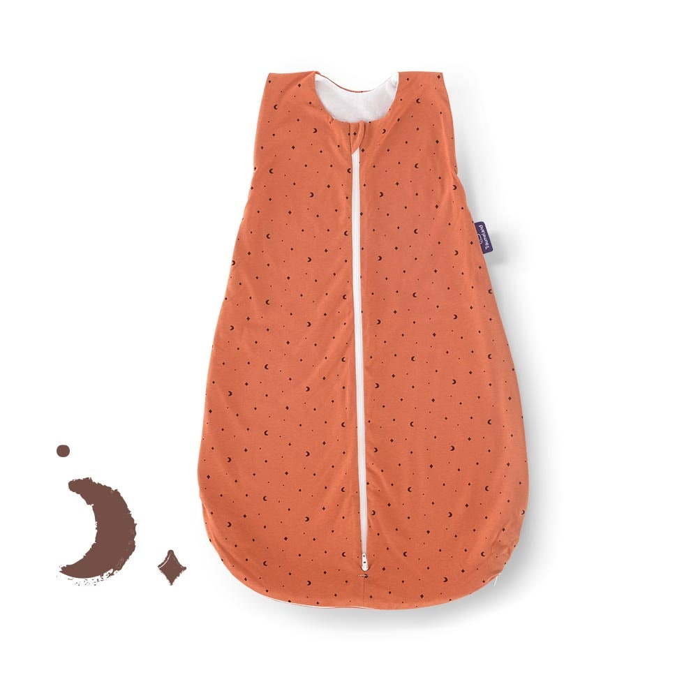 Sommer-Schlafsack Baumwoll-Jersey Moon rost