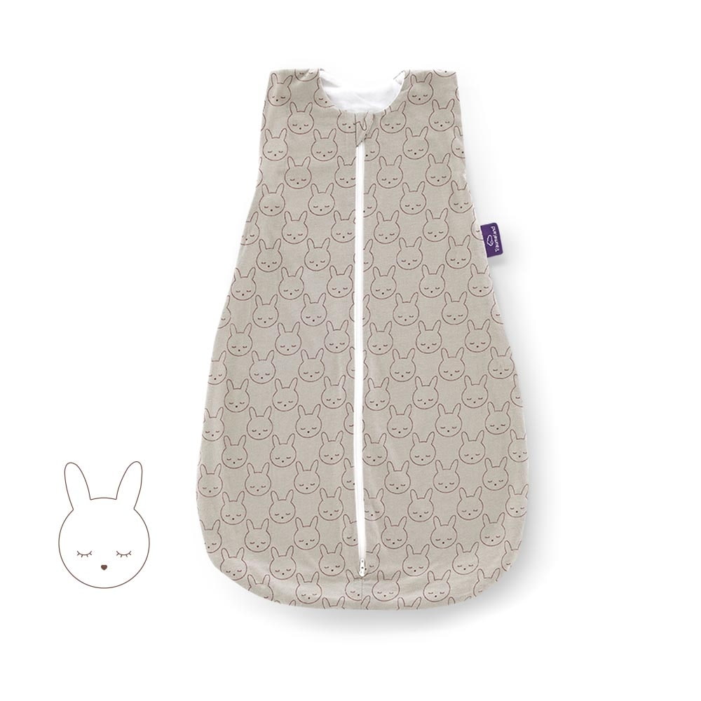 Sommer-Schlafsack Baumwoll-Jersey Kuschelhase grün