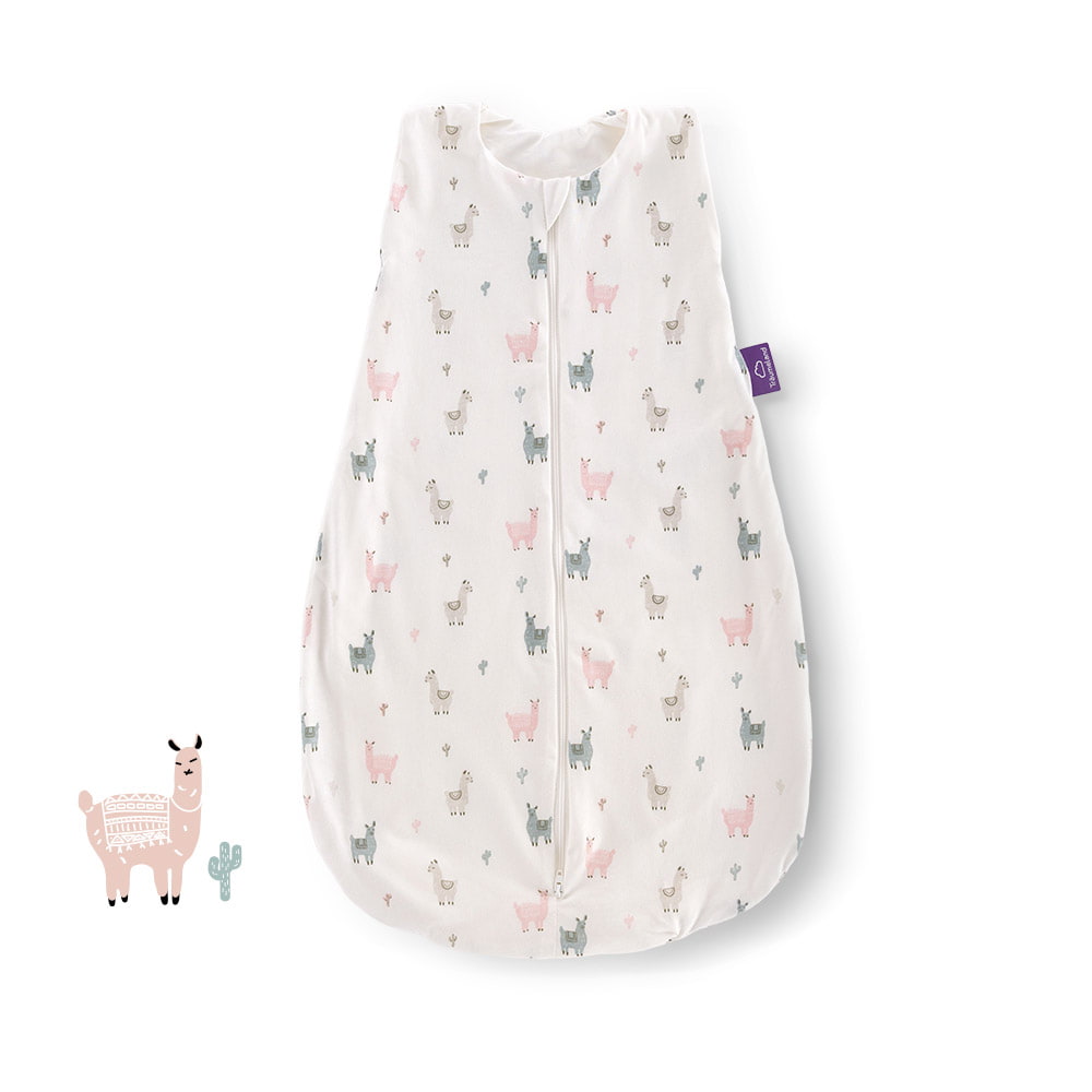 Sommer-Schlafsack Baumwoll-Jersey Lama