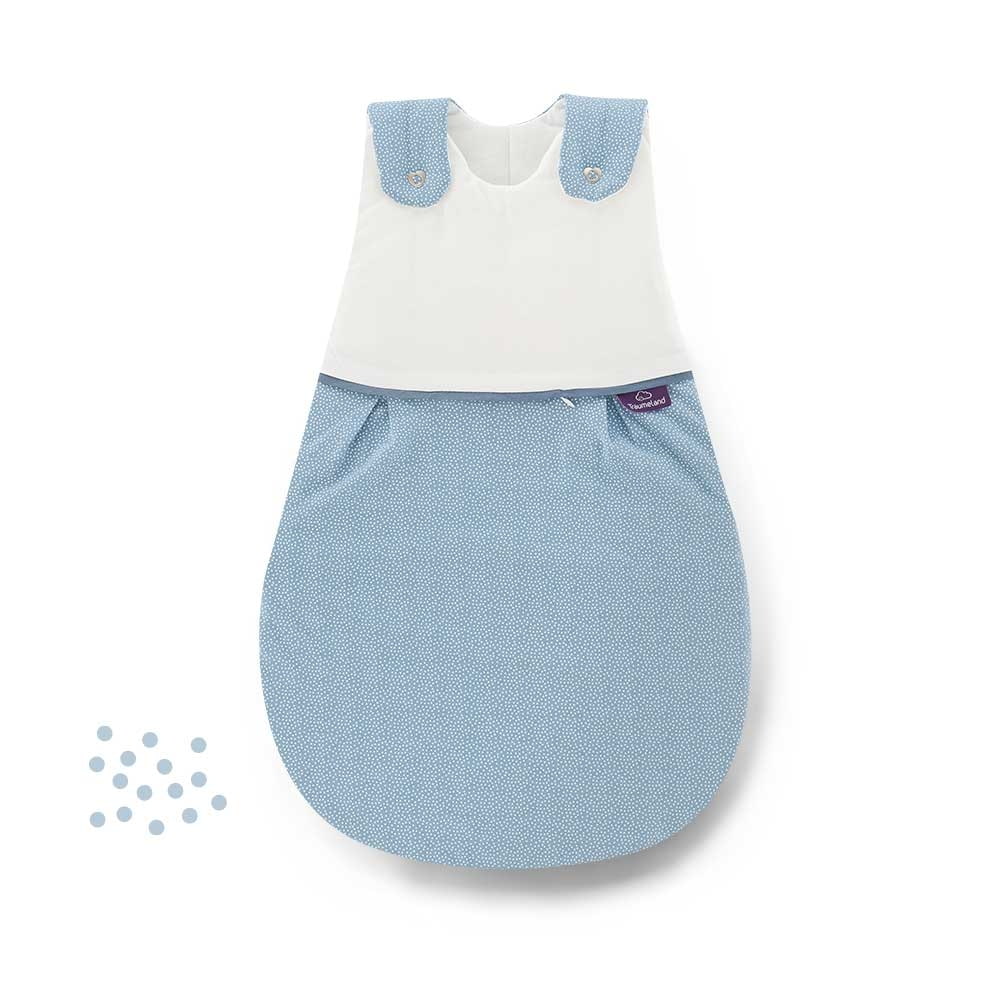 Ganzjahres-Schlafsack LIEBMICH Punkte blau