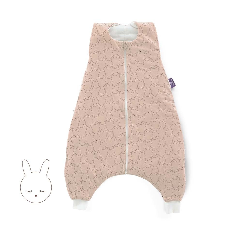 Sommer-Schlafanzug TO GO Baumwoll-Jersey Kuschelhase beige