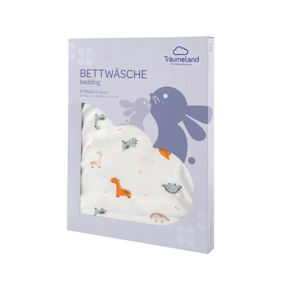 Träumeland Bettwäsche dinolino verpackt