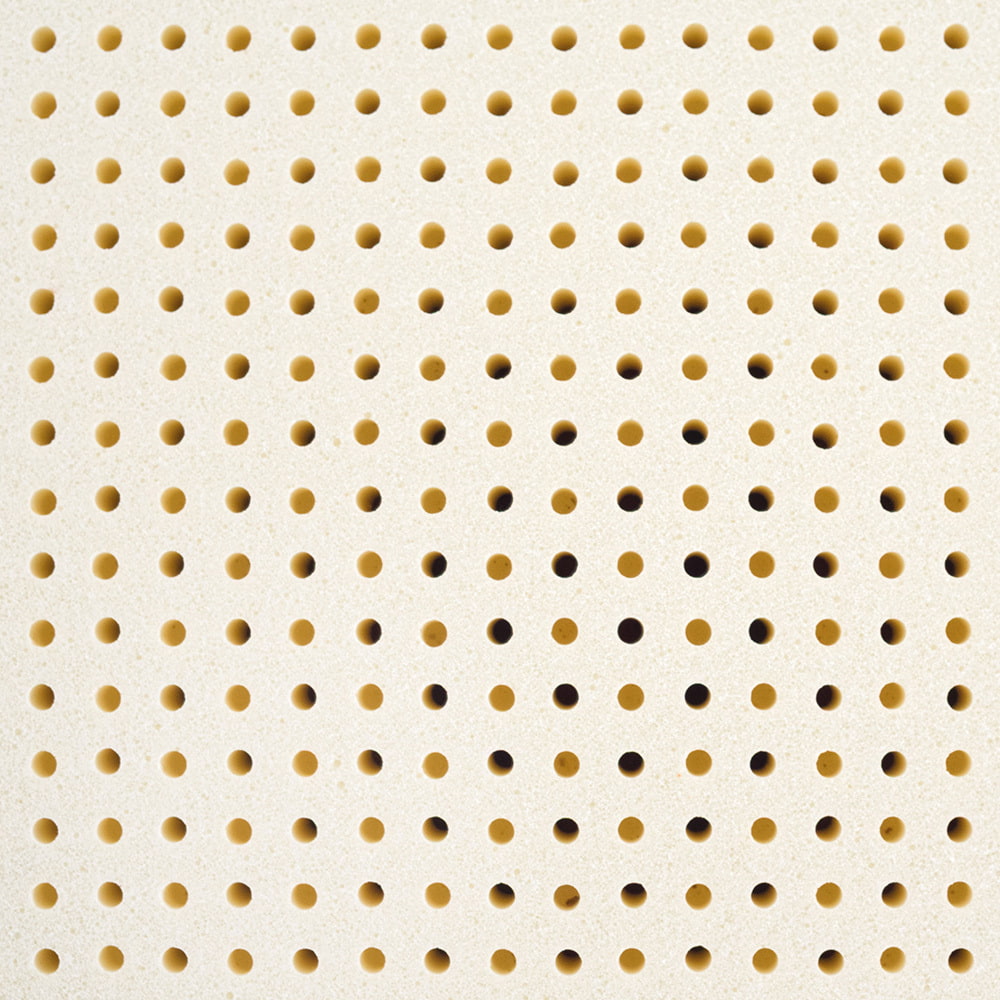 Kinder- und Jugendmatratze Naturstern Detailansicht Noppenstruktur vom Naturlatex