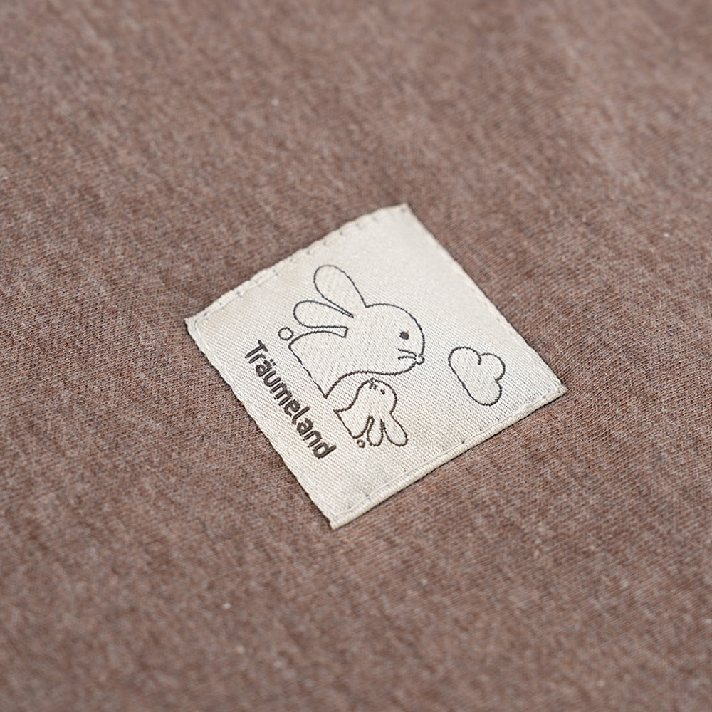 Etikett Schlafsack Baby braun