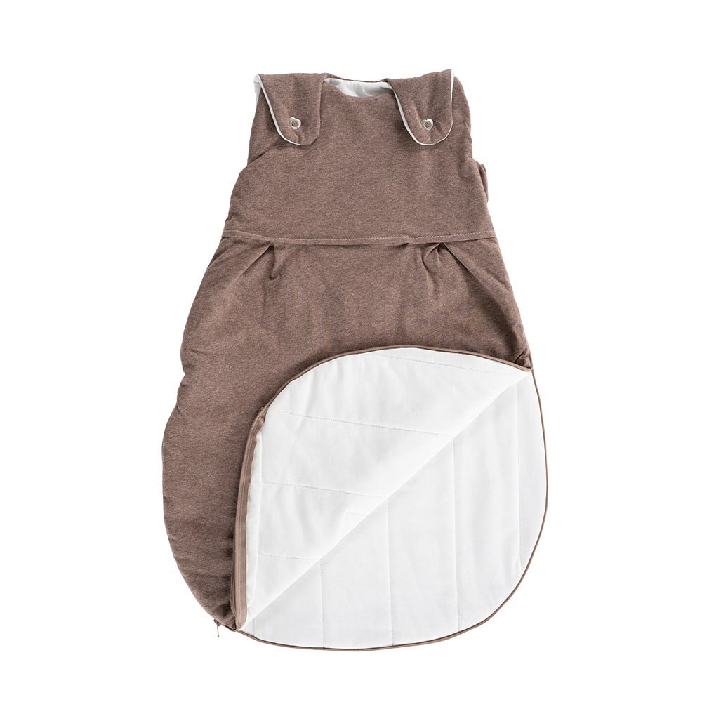 Schlafsack mit umlaufendem Reißverschluss braun