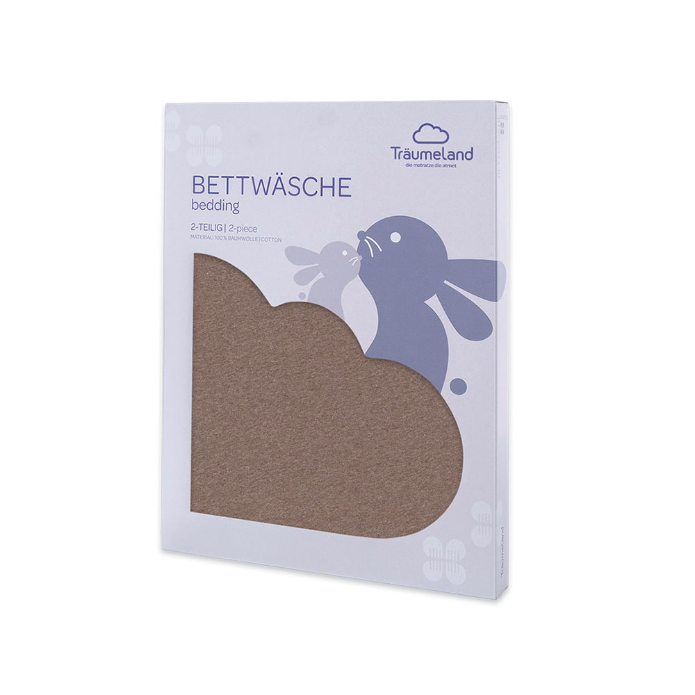 Bettwäsche kastanie meliert verpackt
