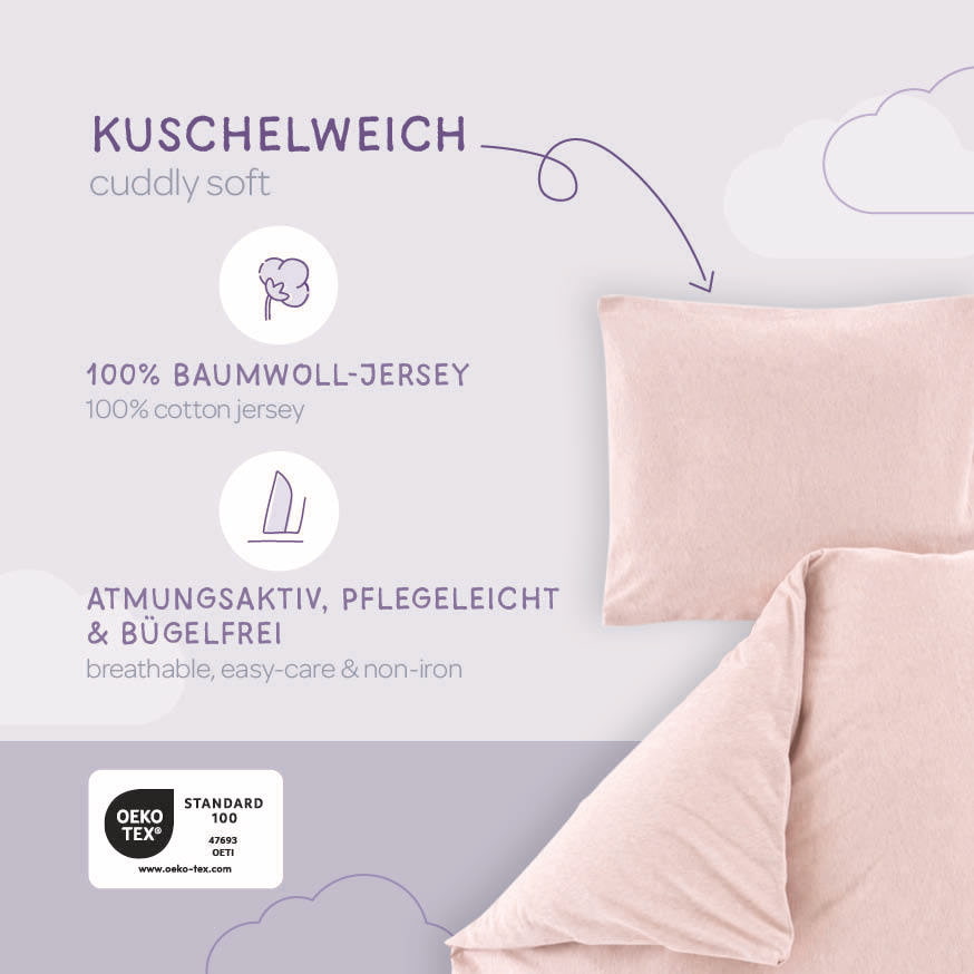 Bettwäsche Rosa meliert Skizze