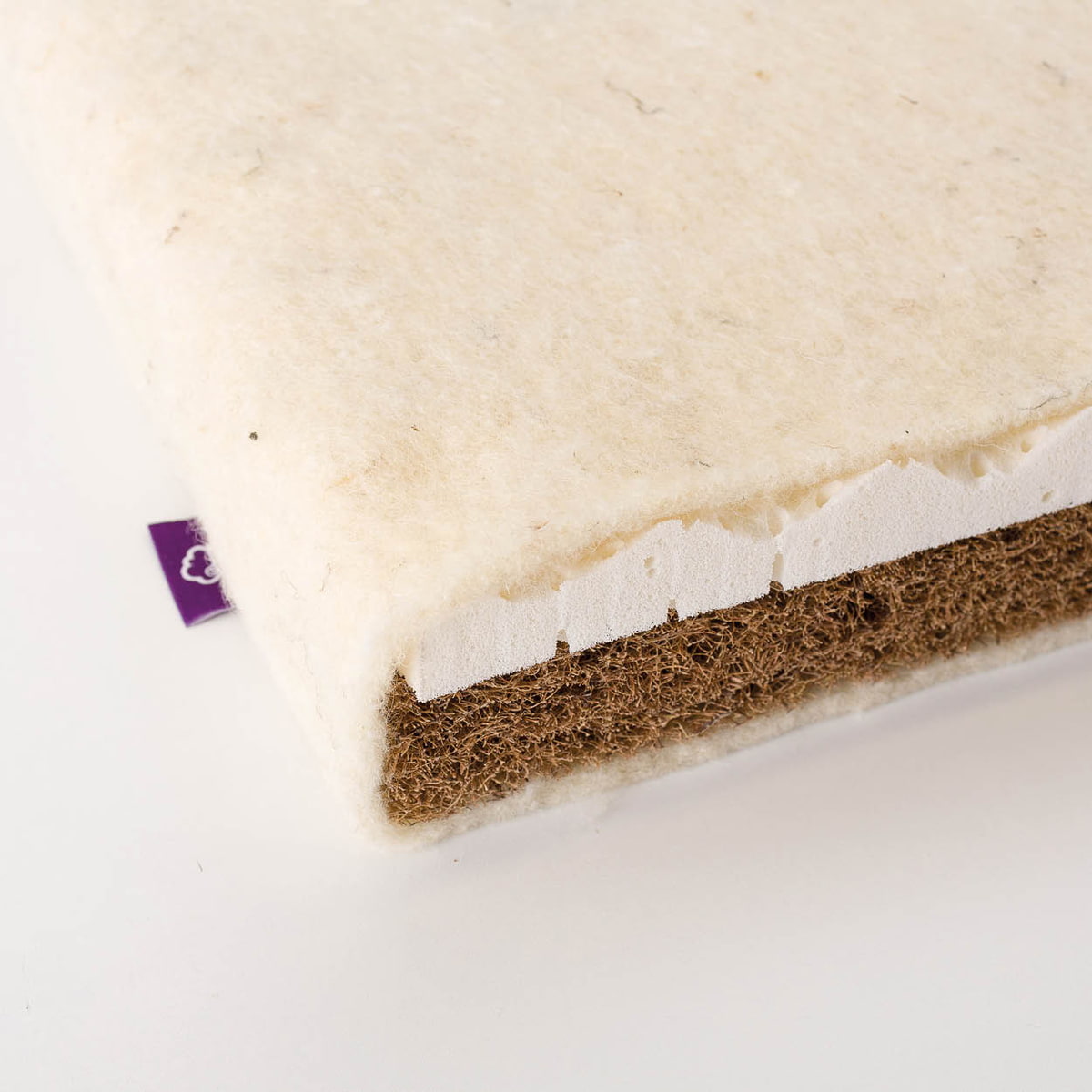 Matratzenkern mit latexiertem Kokos und genoppten Naturlatex