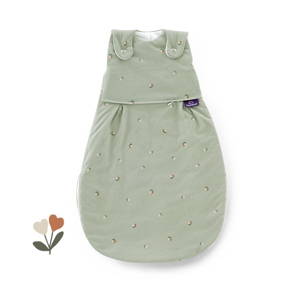 Ganzjahres-Schlafsack LIEBMICH Fiore grün