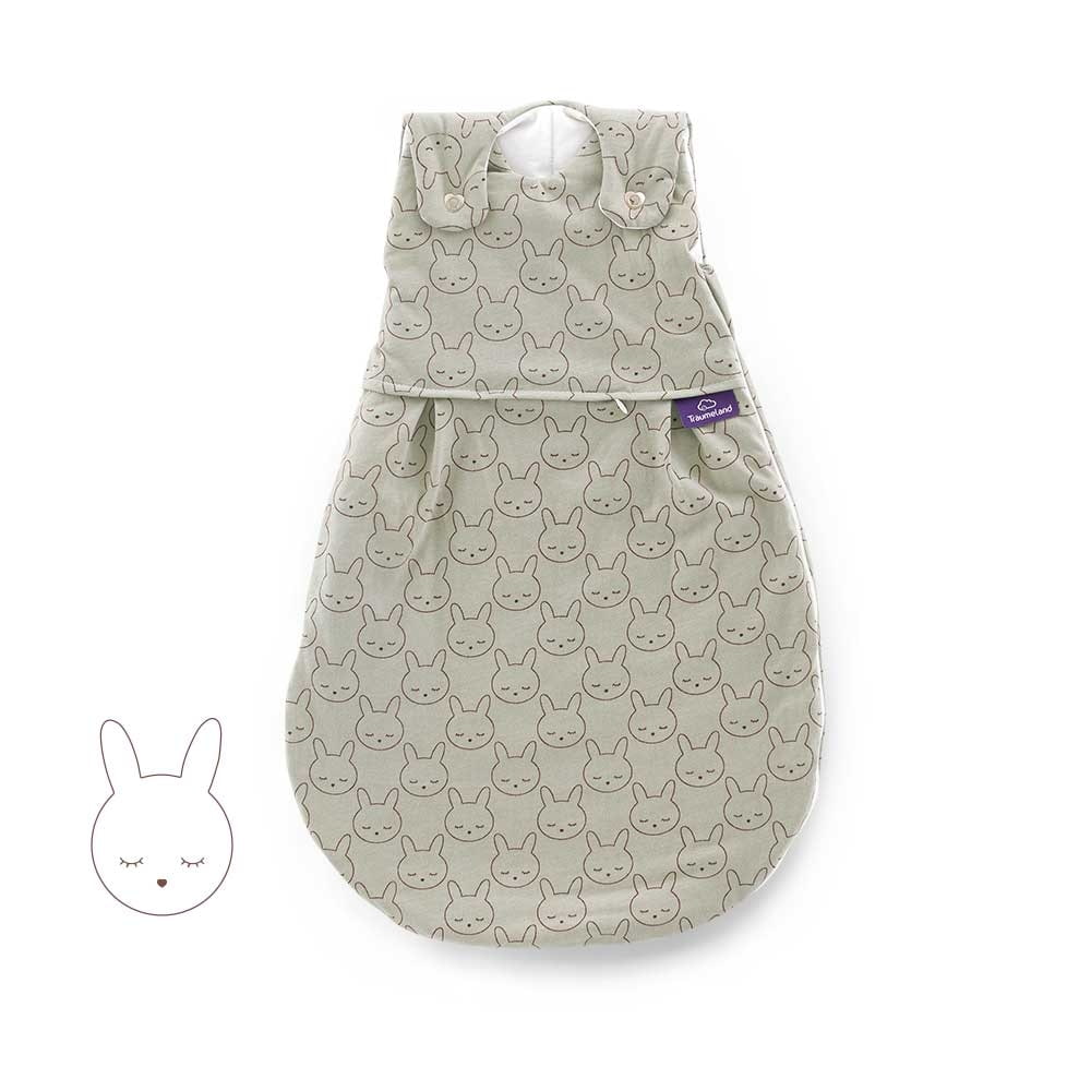 Ganzjahres-Schlafsack LIEBMICH Kuschelhase grün