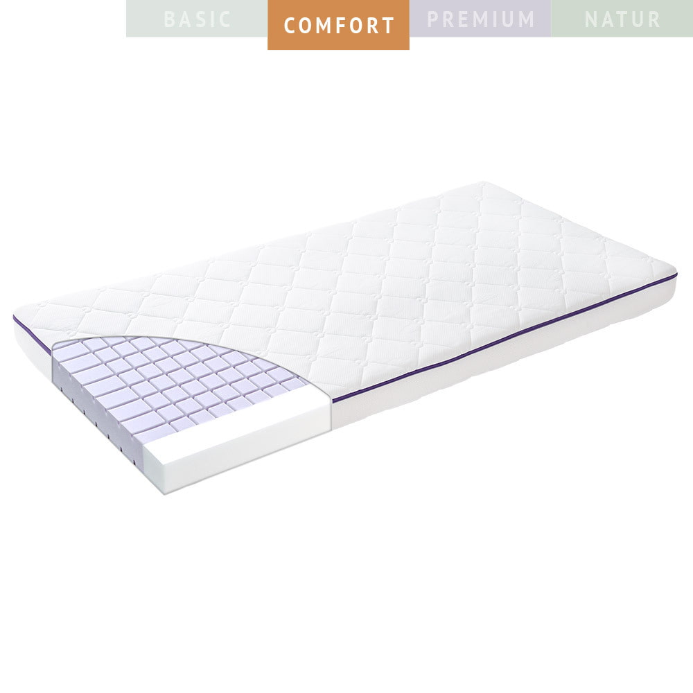 Babymatratze Comfort Mondschein mit Ventilationskonturschnitt