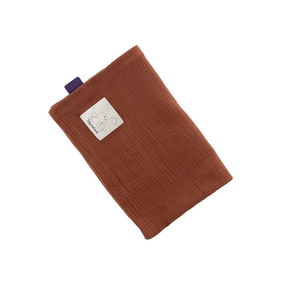 Babydecke terracotta gefaltet